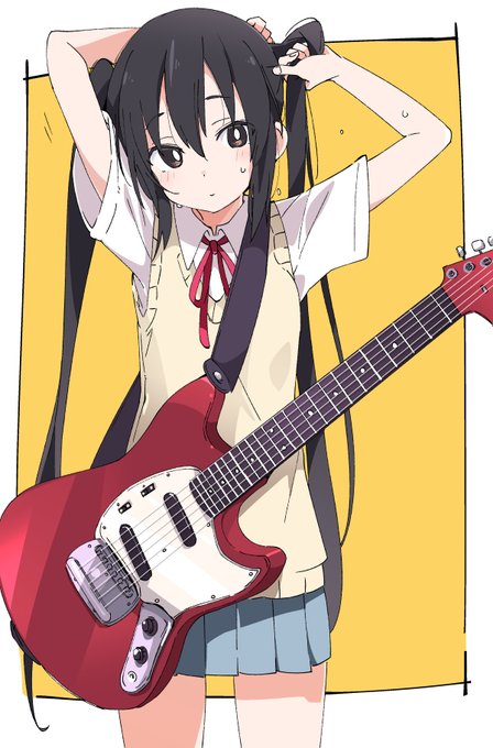 「black hair guitar」 illustration images(Popular)