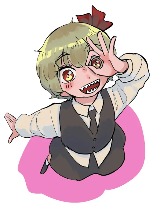 毎月7日はルーミアの日 #東方 #ルーミア #毎月七日はルミーアの日 https://t.co/onKWFCzdlD 