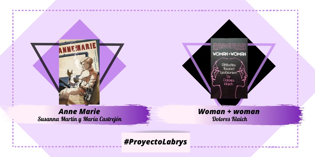 proyectolabrys's tweet photo. 📘 La periodista June Fernández (@marikazetari) nos recomienda la novela gráfica 'Anne Marie', de Susanna Martín y María Castrejón.

📙 A la educadora social @yamiladisanto le ha encantado 'Woman + woman' de Dolores Klaich.

#ProyectoLabrys https://t.co/jmvkjNIoCM