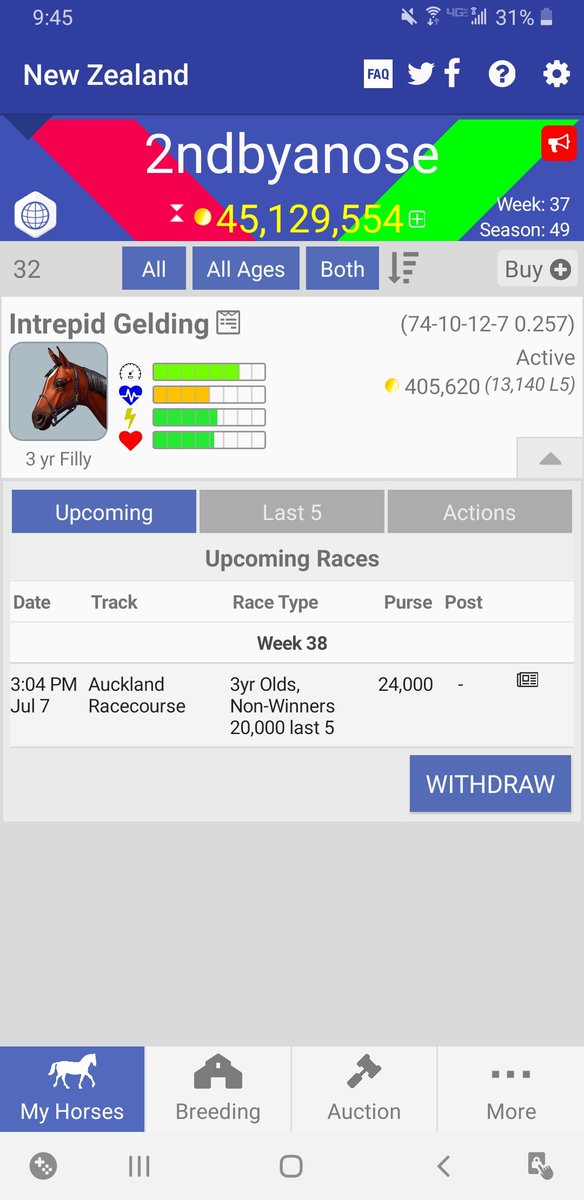 <a href="/AndPacing/">Off and Pacing</a> I also am selling this girl, she turned yesterday. I'll post for 500k if anyone wants her.