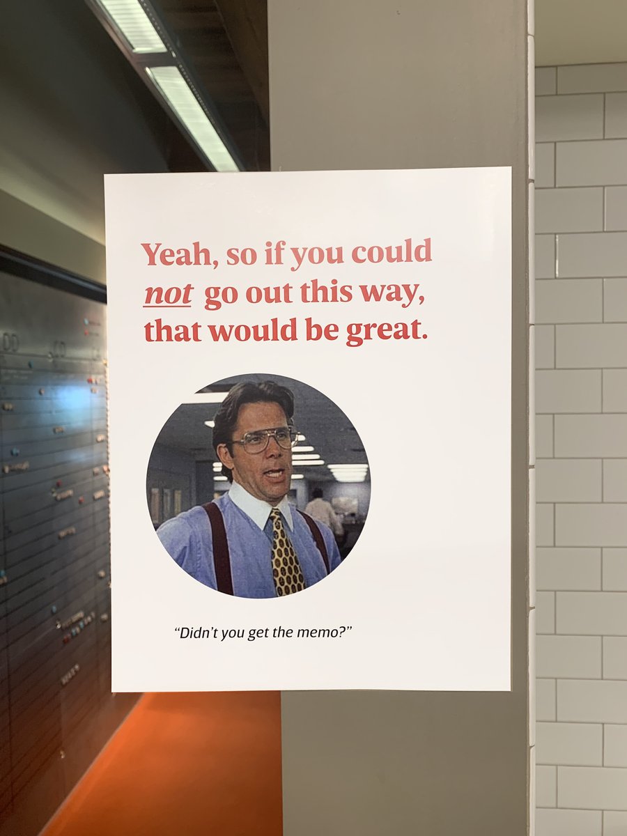 Our plan for safely returning to the office was serious business, but communicating the guidelines didn't have to be! Read more &amp; download our signs for your own use: mackeymitchell.com/?p=13979