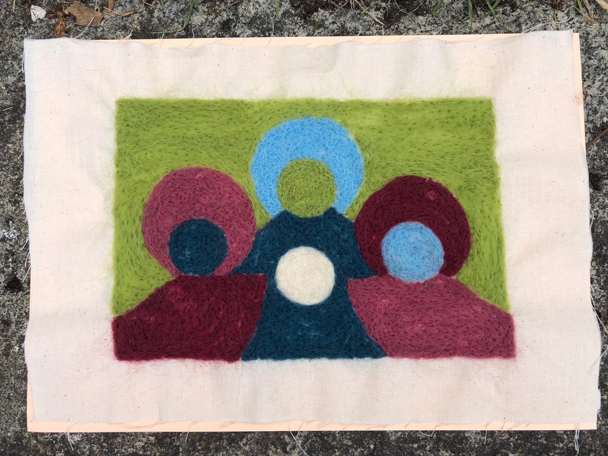 YearInGodsTime's tweet photo. #CreativeIsolation - Some creative lockdown making from CoSA:

This year was about gathering new tools for my toolbox — spiritual, culinary, practical, and even artistic. I enjoyed experimenting with flat felting, wire sculptures, and weaving.

Franklin, Immersive Year 5, USA https://t.co/tvefYu0fBE