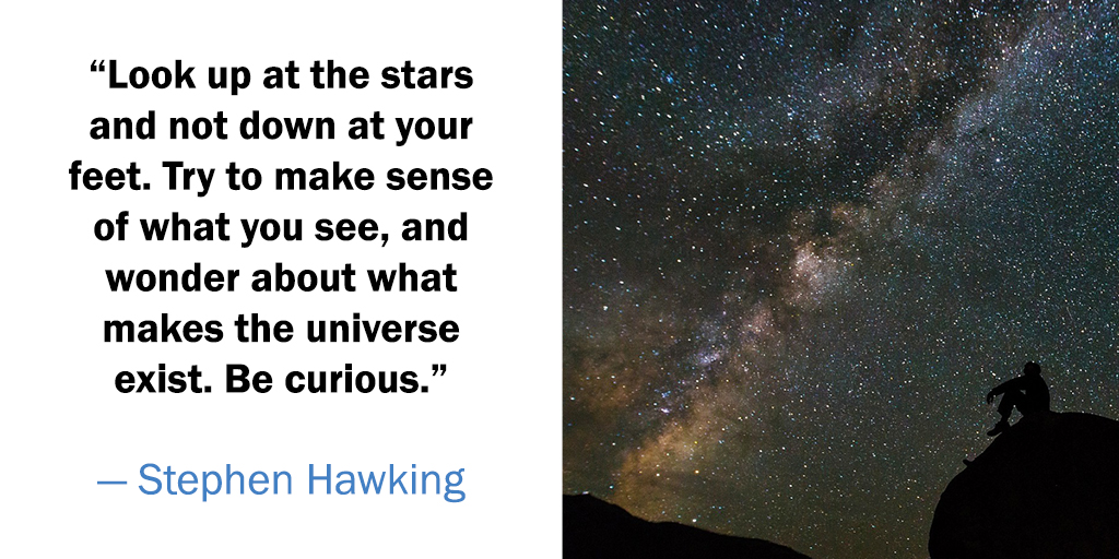 advanzmedia's tweet photo. Look up at the stars and not down at your feet. Try to make sense of what you see, and wonder about what makes the universe exist. Be curious. -Stephen Hawking

#servingNJ #paramus #helplocalbusiness #websitedesign #webdevelopment #videography #grapghicdesign #logodesign https://t.co/WSEkGsRWbn