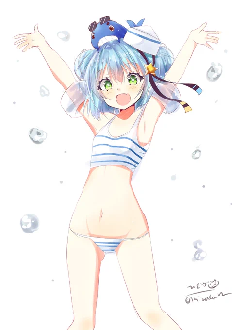 水着のサミュエル
#艦これ版深夜の真剣お絵描き60分一本勝負
#艦これ版真剣お絵描き60分一本勝負_20200707 