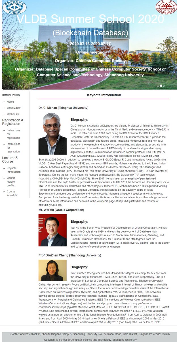 seemohan's tweet photo. #VLDB #SummerSchool on #Blockchain #Database 13-17 July 2020 My 1st keynote as #ExIBMer🥰See screenshots here & details @ https://t.co/qKEE67JwQX Visit https://t.co/9neXN0nfzU for my extensive blockchain collateral @Tsinghua_Uni @IBMResearch @TNeGA_Official #RetiredIBMFellow https://t.co/CNghsK5qRr