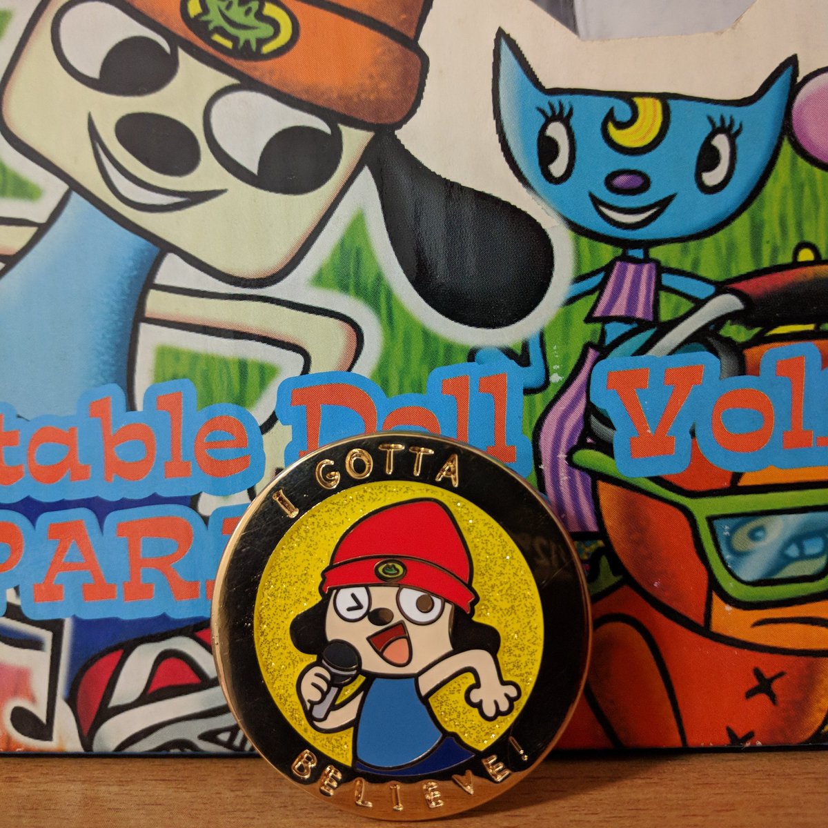 SirBiscuit45's tweet photo. Just received the custom-made PaRappa the Rapper enamel pin I bought from @lordboop! 🎶🎵✨ #parappatherapper #rodneygreenblat #nanaonsha #playstation #ps1 #psx #gaming #videogames #games #enamelpins #enamelpin #customenamelpin #customenamelpins https://t.co/tPBFErRekA