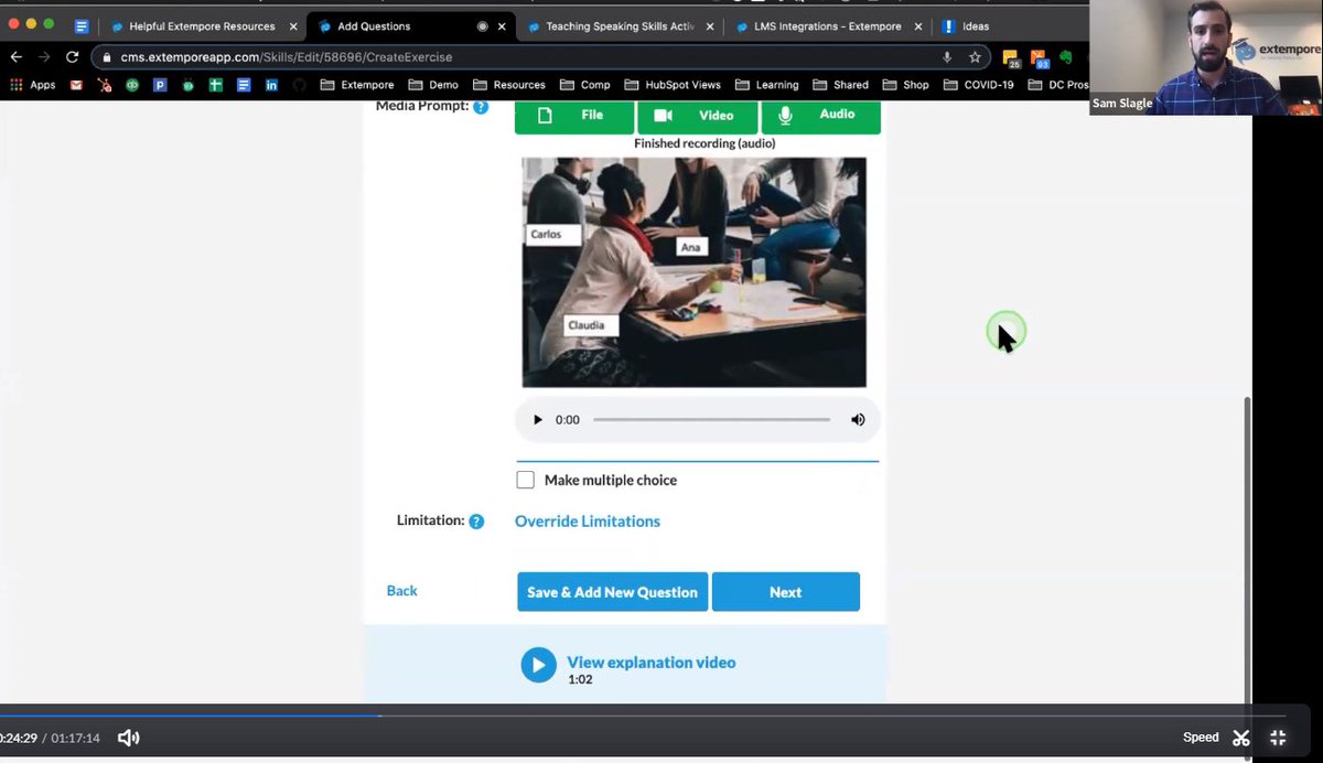 Extempore tweet media