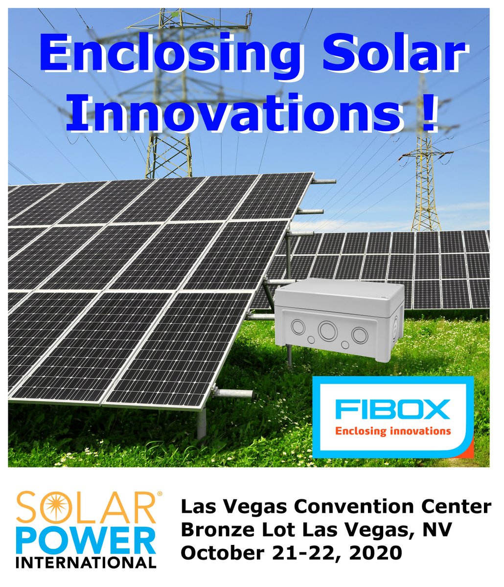 The (Solar) Show Must Go On! Join Fibox @ SPI 2020, Booth 4141!
solarpowerinternational.com