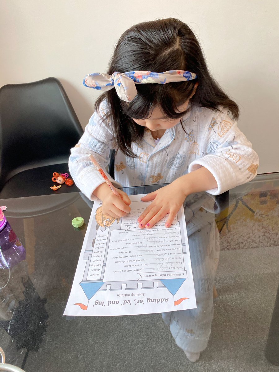 AprilandAlfred's tweet photo. April completed the suffix worksheet. Alfred drawed an aeroplane and a tent.@prestolee_1911 https://t.co/WWxd9wv1fs