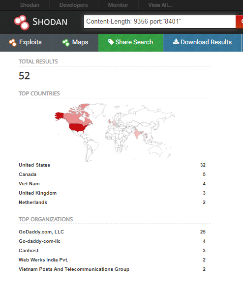 OmriInbar's tweet photo. Shodan query for MyLittleAdmin:
Content-Length: 9356 port:"8401"
comment if you have a better one and win instant respect! https://t.co/P6LllqAbj0