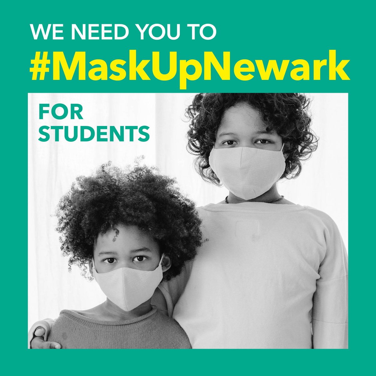 CityofNewarkNJ's tweet photo. We need you to #MaskUpNewark https://t.co/VX10BsWM2y