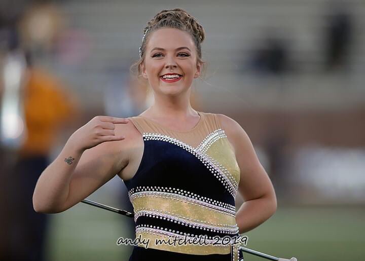 utc_abands86's tweet photo. Happy Meet the Member Monday, Elise Halcomb! Elise is serving as Uniform Manager for the Marching Mocs this year! Elise is also a twirler in the Marching Mocs, plays cymbals in the UTC Pep Band, and she is an Anthropology Major! See you soon, Elise! https://t.co/Cr2O0BqUEw