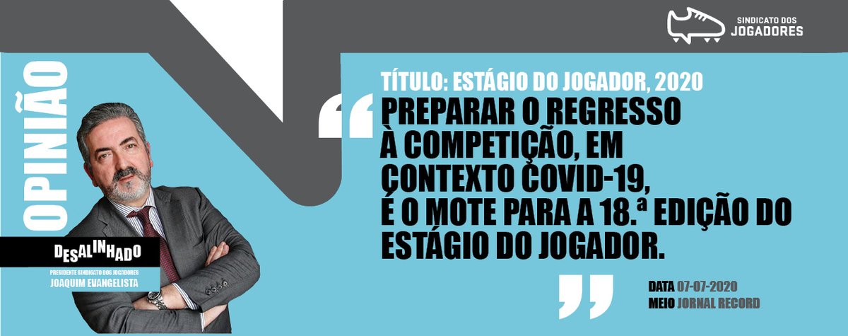 sjpf_pt's tweet image. Esta semana, o presidente do @sjpf_pt apresenta a 18.ª edição do Estágio do Jogador, num artigo de opinião publicado no @Record_Portugal: bit.ly/3f8wFPn

#Opinião
#EstágiodoJogador
#BacktoPlay