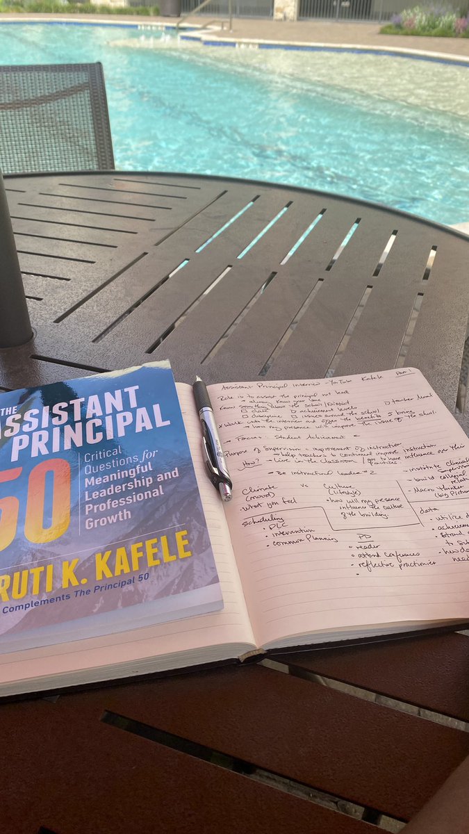 ealy_daeducator's tweet photo. Decide to start my morning with a little Professional Development! Thank you @PrincipalKafele for the YouTube channels and the nuggets in your book, The Assistant Principal 50. Never to early to prepare for your future. #KeepTheEndInMind https://t.co/iwU9b0Wu4S