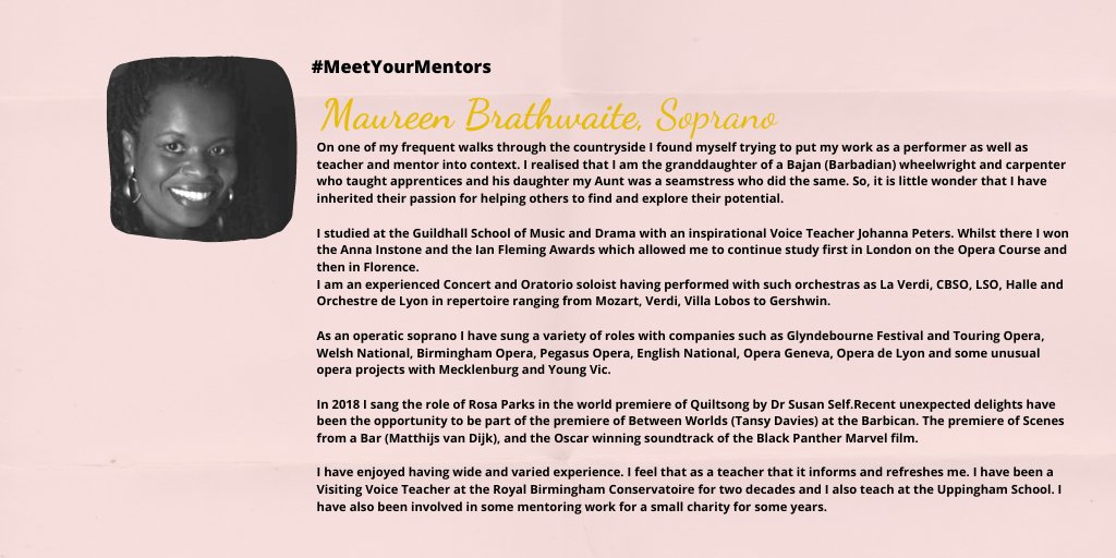 PegasusOpera's tweet photo. #MeetYourMentors @PegasusOpera Apply today for our Digital #Opera #Mentoring #Programme!! Applications due on 3 August 2020! https://t.co/Owb3U8beAH… #Performingarts #Diversity #Opera #BAME #HarmonyinDiversity #OperaTraining https://t.co/4mQDzPDg3H