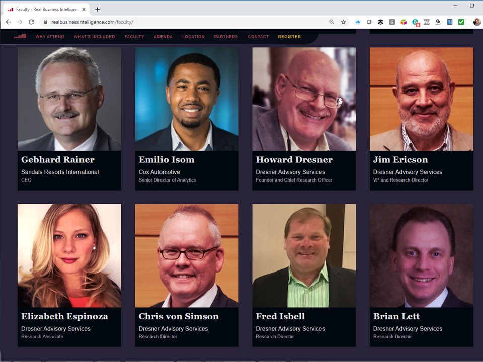 KirkDBorne's tweet photo. Register now for the #RealBusinessIntelligence virtual event! The theme is #SeeBeyondTheNoise. Join me and these amazing speakers at https://t.co/iOd05NFsES @RealBIEvent
——————
#RealBI #MachineLearning #BigData #DataScience #Analytics #BI #DataStrategy #AnalyticsStrategy #AI https://t.co/OYc9ArdYJh