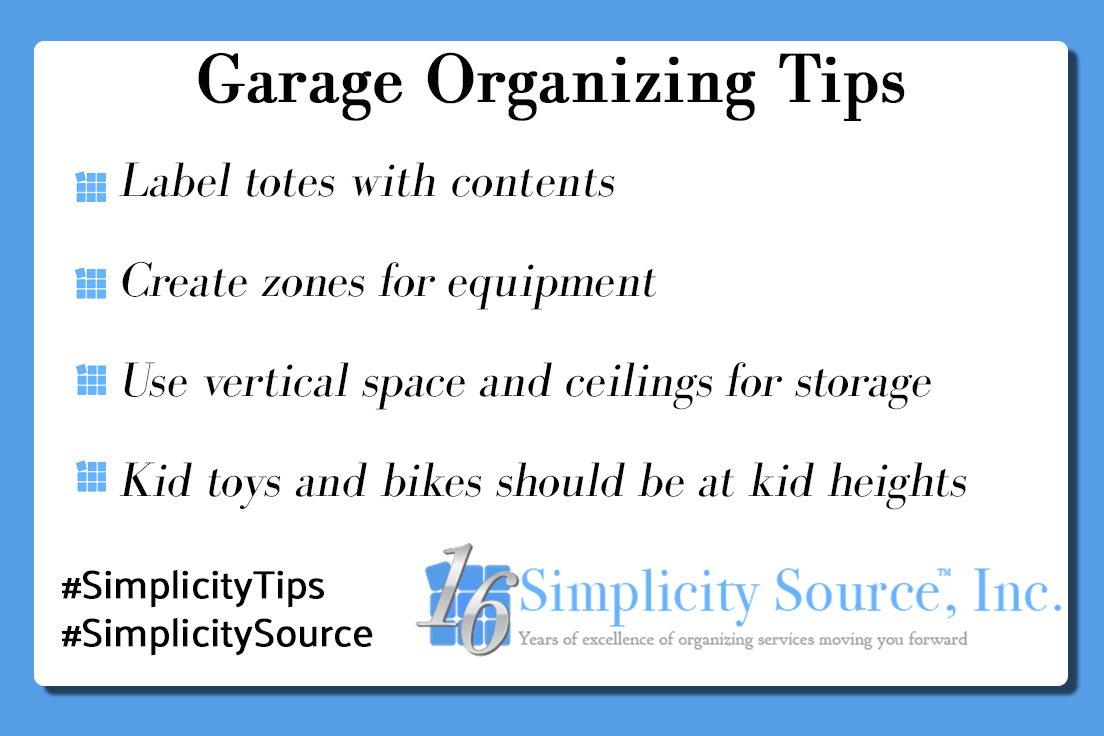 simplicity4you's tweet image. Who is ready to organize their garage this summer? Our team of experts can turn your garage into the most organized space in your home! #SimplicityTips #SimplicitySource