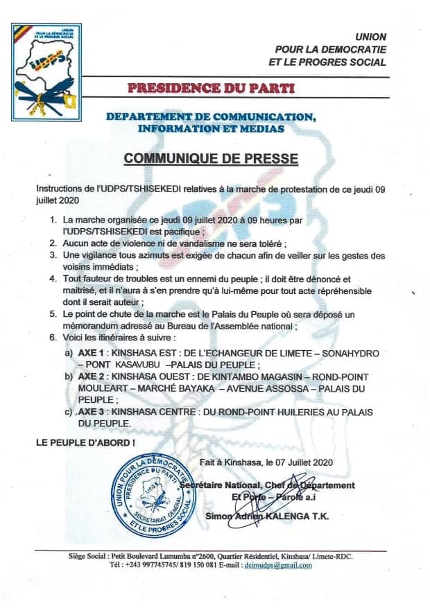 kabund_jmkkrock's tweet photo. La RDC n'est ni l'otage, ni la propriété privée d'un gpe de personnes pour que le FCC en dispose en passant outre tout consensus national et de fouler aux pied nos lois. Congolais levons-nous tous pacifiquement ce jeudi 9/7 et disons non à la supercherie. Que Dieu protège la RDC https://t.co/5xapngypn7
