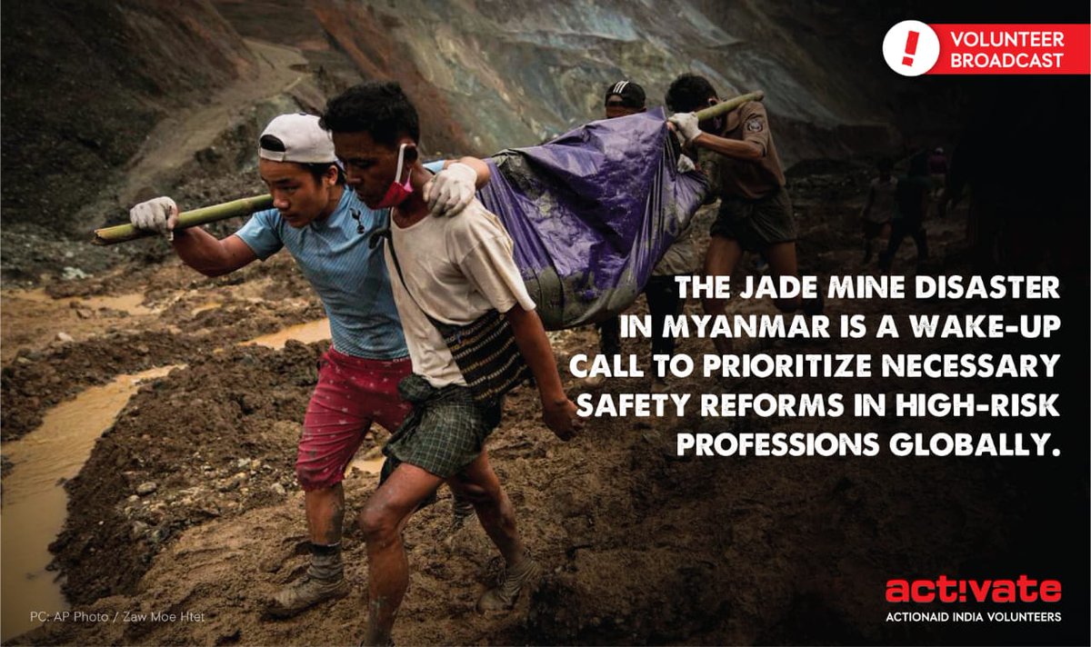 JeevanSaiGali's tweet photo. On 2nd July, a tragedy ensued as one of the deadliest jade mine landslides in Myanmar claimed more than 160 lives. Even after 5 days of the incident, there is little coverage by the media. This calls for #safetyreforms on an urgent basis #globally. 
 
 #AACovidWarrior https://t.co/jKNJgi9pQA