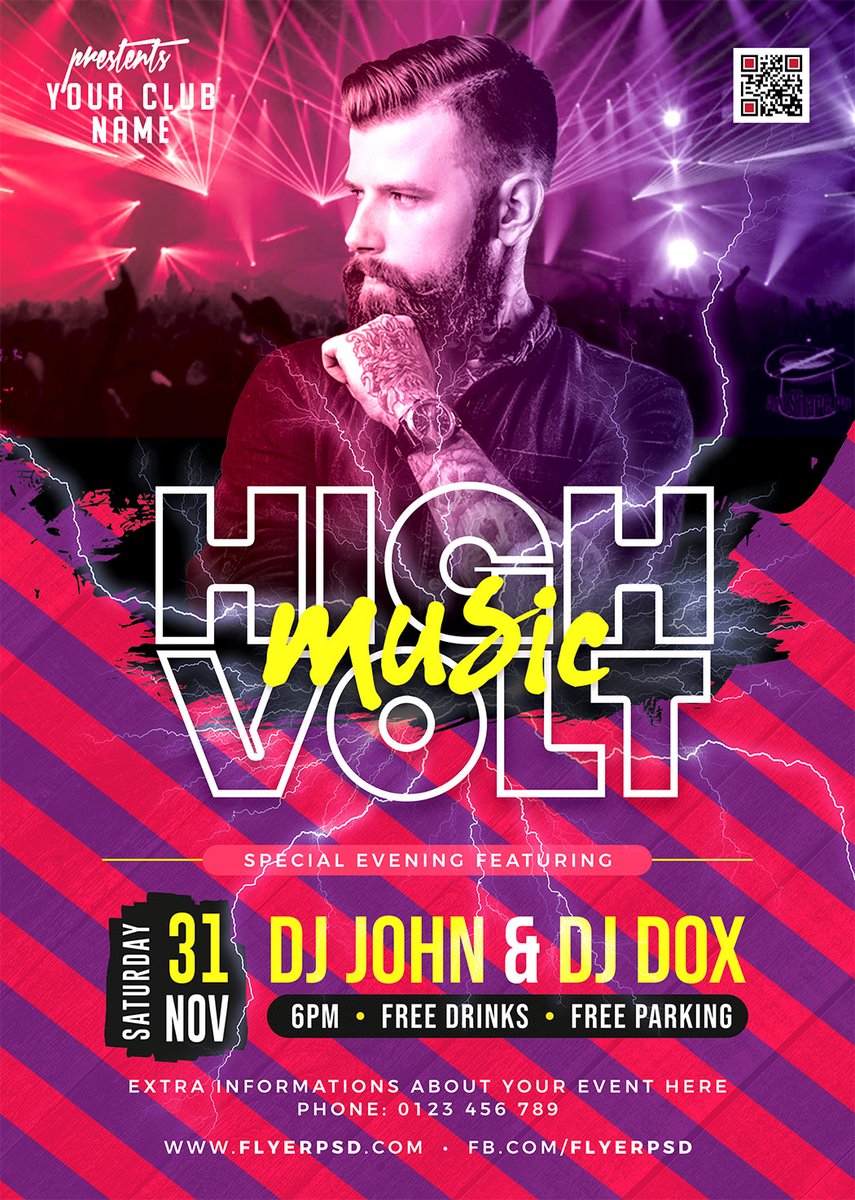 Free High Voltage Music Party Flyer PSD
Download Here >> flyerpsd.com/downloads/high…

#freepsd #psd #photoshop #graphicdesign #print #nightclub #freeflyer #flyerpsd #freedesign #eventflyer