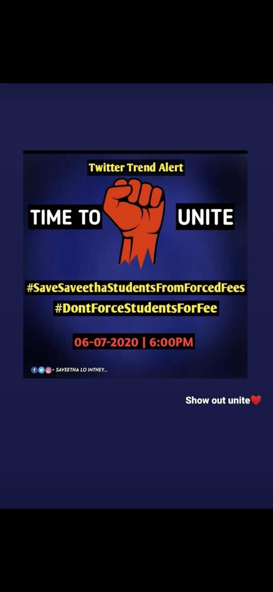 Bobby96_7's tweet photo. @irajashekaran #savesaveethastudentsfromforcedfees #savestudents https://t.co/SEjb6BCJic