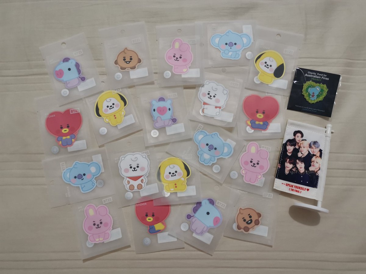 Thank you <a href="/sugafreecooky/">G ⁷🫡 (slow)</a> for the GO and the instocks sale 💜💜💜 I think I went a lil over with Baby BT21. They are too cute.... 😅