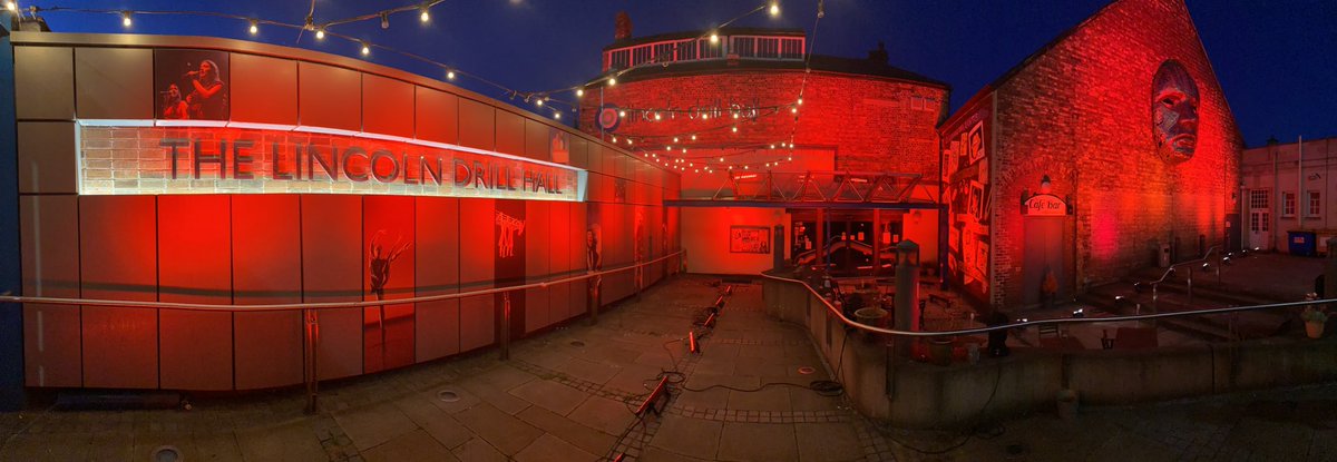 garymalam's tweet photo. @lincdrillhall #LightItInRed enjoyed working on this and proud to help support and raise awareness https://t.co/GSgxxwDCPI