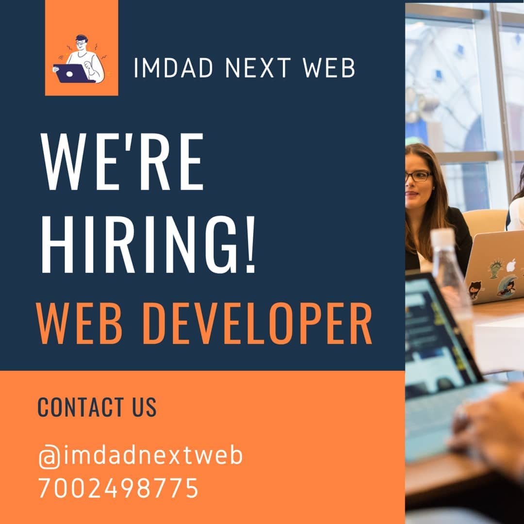 ImdadNextWeb's tweet photo. We are looking for web developer for full time. Salary will be discuss further.
#web #developer #coding #programmer #imdadnextweb #nagaon #assam #html #css #js #cms #framework #jquery #website #wordpress #laravel #be @mca #bca #me #btech #mtech #tezpur #marigaon #experience https://t.co/DINEAXWi9Y