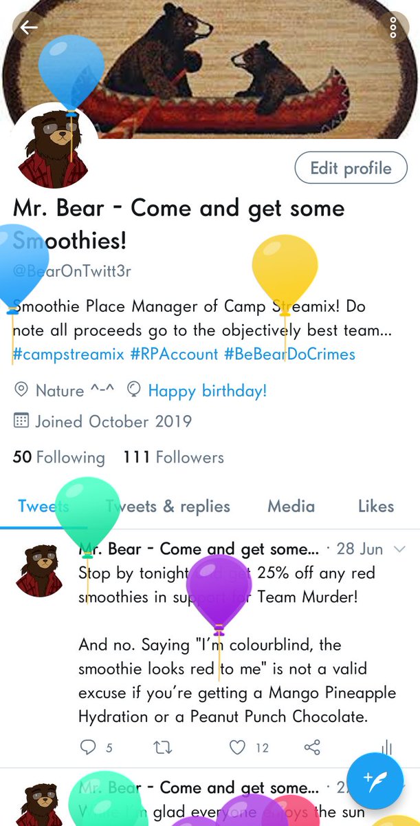 Bear @CampStreamix tweet media