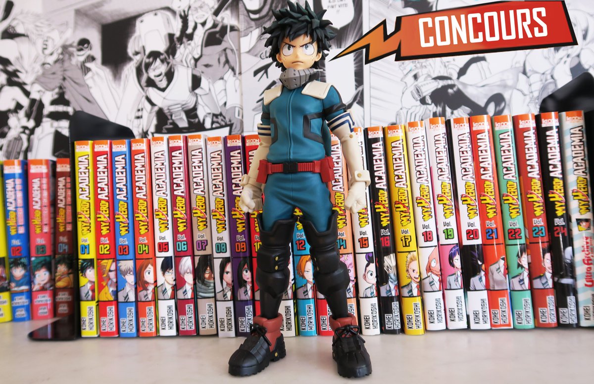 ki_oon_Editions's tweet photo. Il y a 6 ans sortait le 1er chapitre de #MyHeroAcademia dans le Jump... que d'aventures depuis ! 🖤

Pour fêter ça, nous faisons gagner une figurine d'Izuku !

Pour participer : 
- Follow @ki_oon_Editions 
- RT 
- Dites-nous en commentaire votre moment préféré de la série https://t.co/W03pA1OLFH