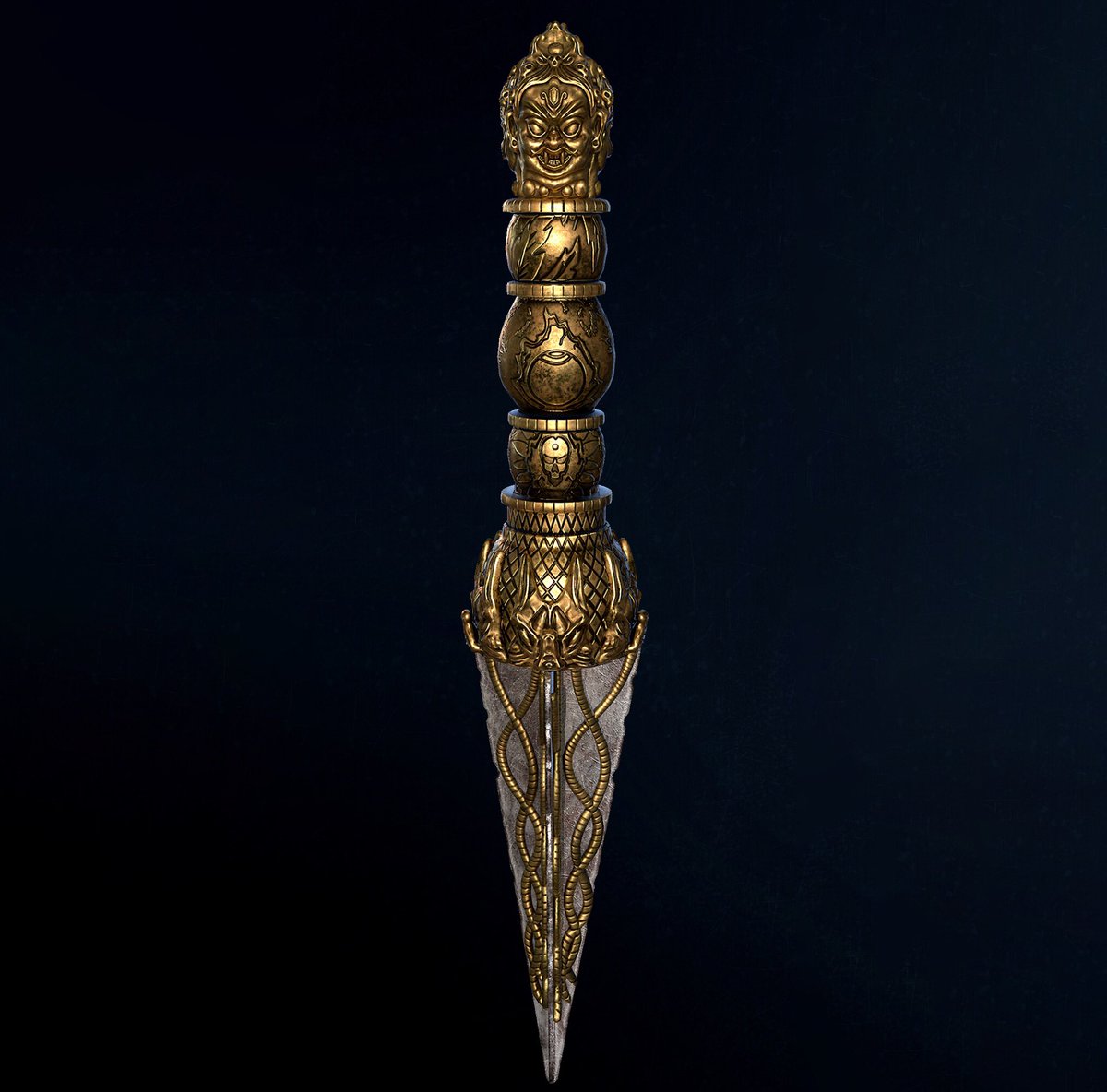 karanh94's tweet photo. Phurba Dagger
@marmosetco @Substance3D @80Level @Naughty_Dog @pixologic  #phurba #marmoset #uncharted #substancepainter #dagger https://t.co/oc3gIc85MR