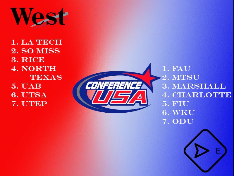 CUSA_RB's tweet photo. 🚨It was too tough to steer away from the winner of the last 4 CUSA WEST Titles in @LaTechRB and we fully expect a bounce back of @RetroFAURoos after a tough year following 5 straight CUSA EAST Title!!🔥🔥

The Preseason Favorite is.. *flips coin* @RetroFAURoos ❗❗ https://t.co/6FuB2MfRHR