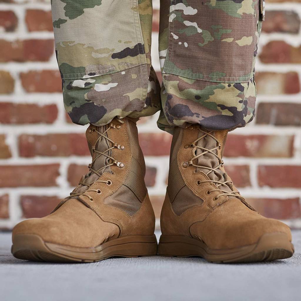 GORUCK's tweet photo. #BACKINSTOCK: 8" MACV-1 Coyote Suede boots are AR-670-1 compliant and are modernized to today's all terrain requirements of traveling, training, rucking - and assaulting. https://t.co/Xqy5SotCnP | #GORUCK #AR6701 #MACV1 https://t.co/YNLEUbhq55