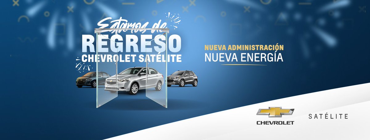GMSatelite's tweet photo. Nueva administración, nueva energía⚡️😎

Nuestras puertas están abiertas nuevamente. 
#ChevroletSatélite https://t.co/lsZ7HgBLI2