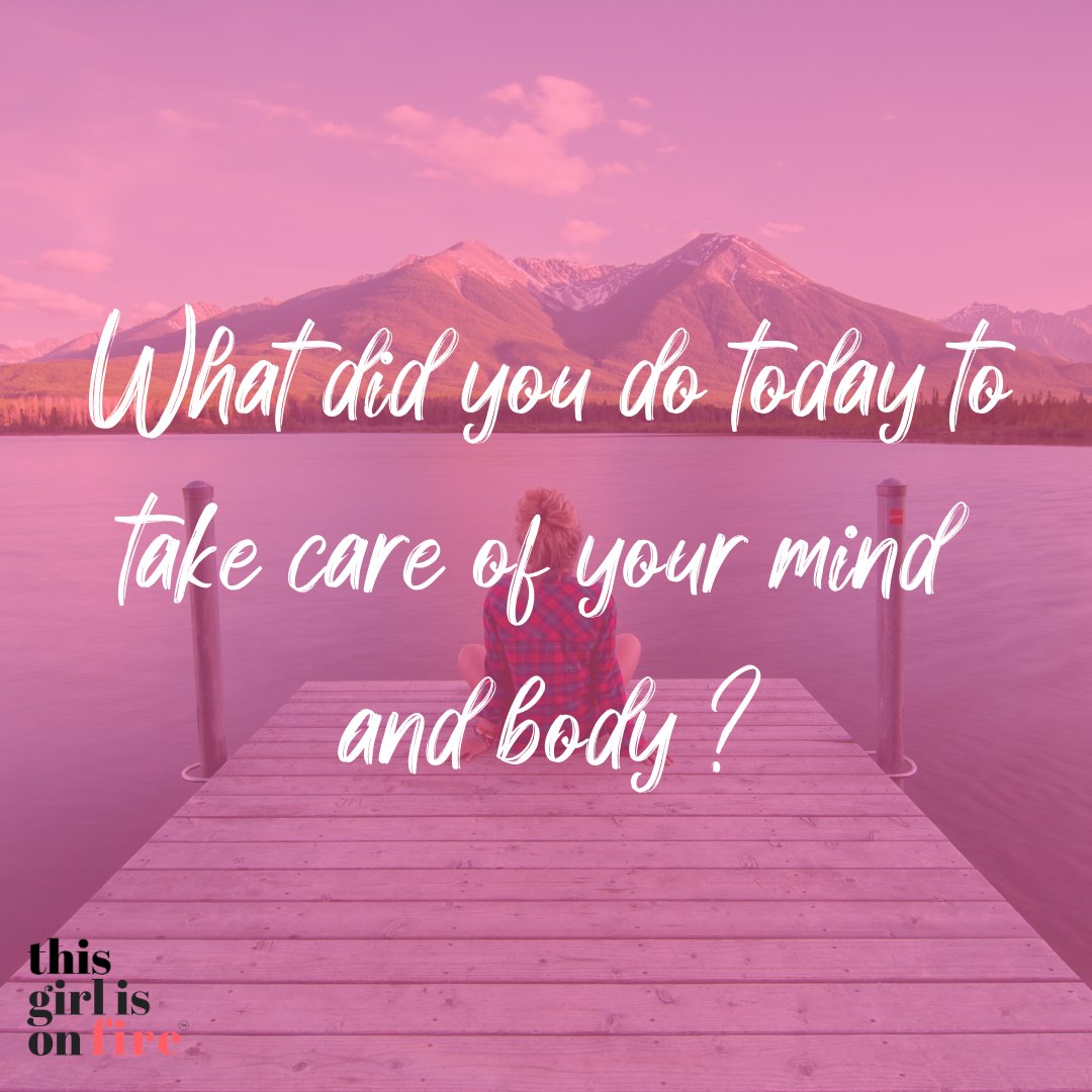 thisgirlisonfire (@officialtgiof) on Twitter photo Has today been just another manic day or have you managed to have some down time? What did you do today to take care of your mind and body?💗
#mindbodysoul #mindfulness #selfcare #selflove #empowerher #tgiof Has today been just another manic day or have you managed to have some down time? What did you do today to take care of your mind and body?💗
#mindbodysoul #mindfulness #selfcare #selflove #empowerher #tgiof
