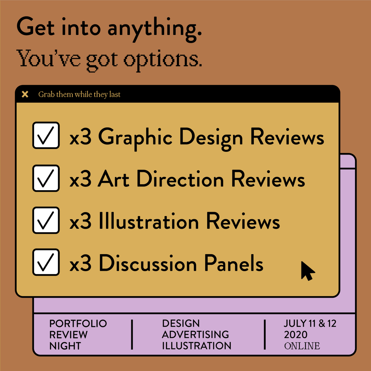 This year’s PRN is different: you can get a ticket to any combination of reviews &amp; panels you want. Now you can sit with reviewers in any field and find some focus, or get help making a tough decision.

The choice is yours. Grab your tickets: bit.ly/PRN-2020