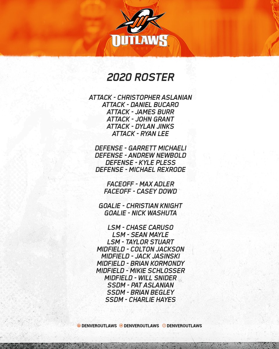 MLL_Lacrosse's tweet photo. The @DenverOutlaws https://t.co/2lHJc0YLge