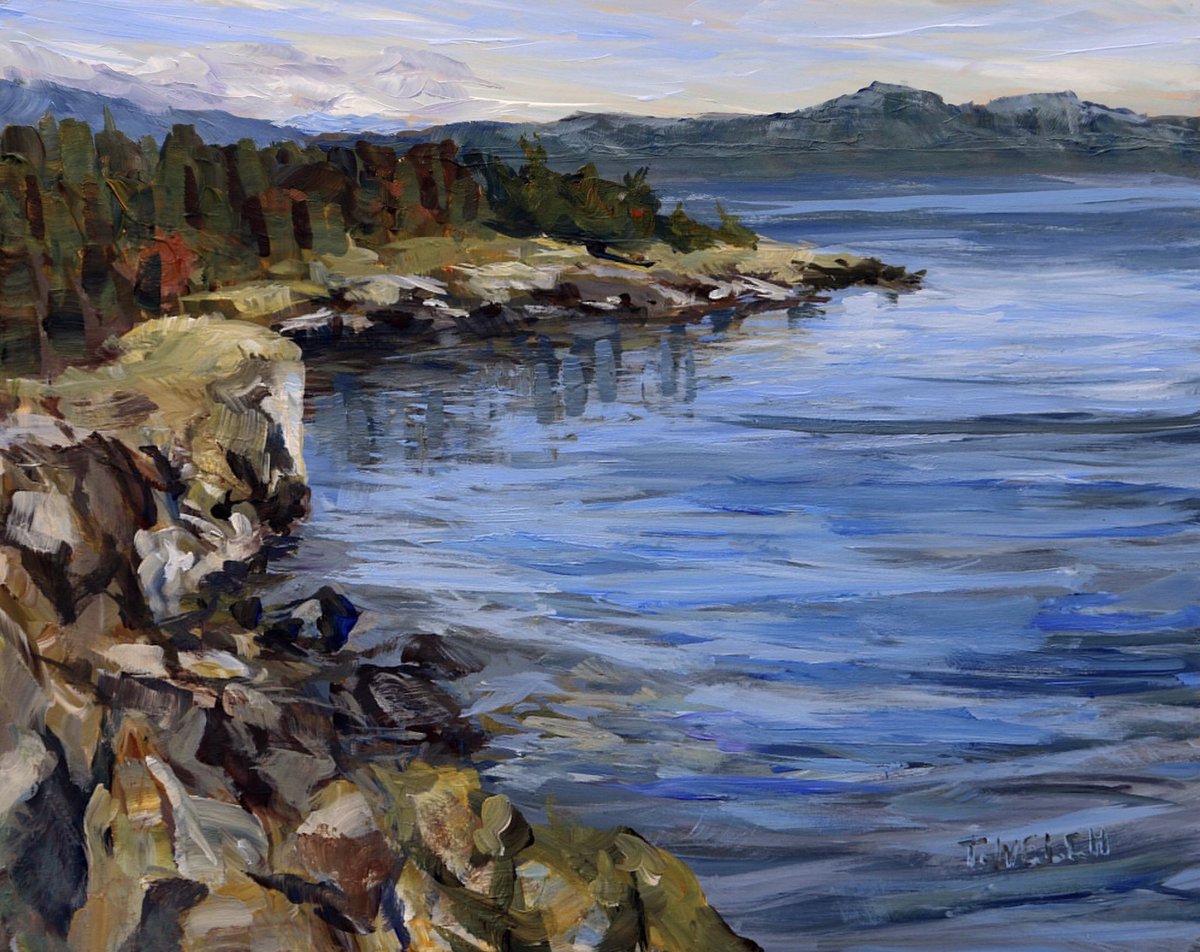 terrillwelch's tweet photo. Sold - October Helliwell Cliffs by Terrill Welch, Acrylic on gessobord panel, 8 x 10 inches. #HelliwellPark #HornbyIsland #art #CanadianArt #contemporaryart #TerrillWelchGallery https://t.co/vmNnfGv6Av