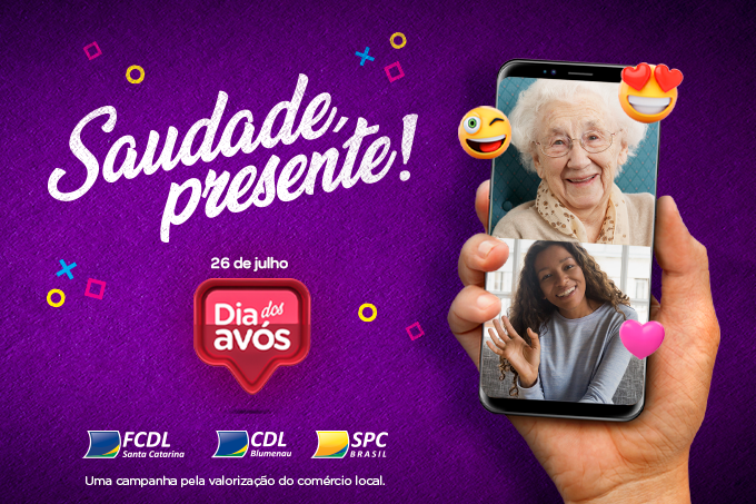 noticenter's tweet image. A CDL Blumenau, por meio da FCDL/SC e do SPC, apresenta a campanha "Saudade, presente!", para comemorar o Dia dos Avós.

Saiba mais: ow.ly/HCcu50As1rG

#cdlblumenau #fcdlsc #spc #diadosavos
