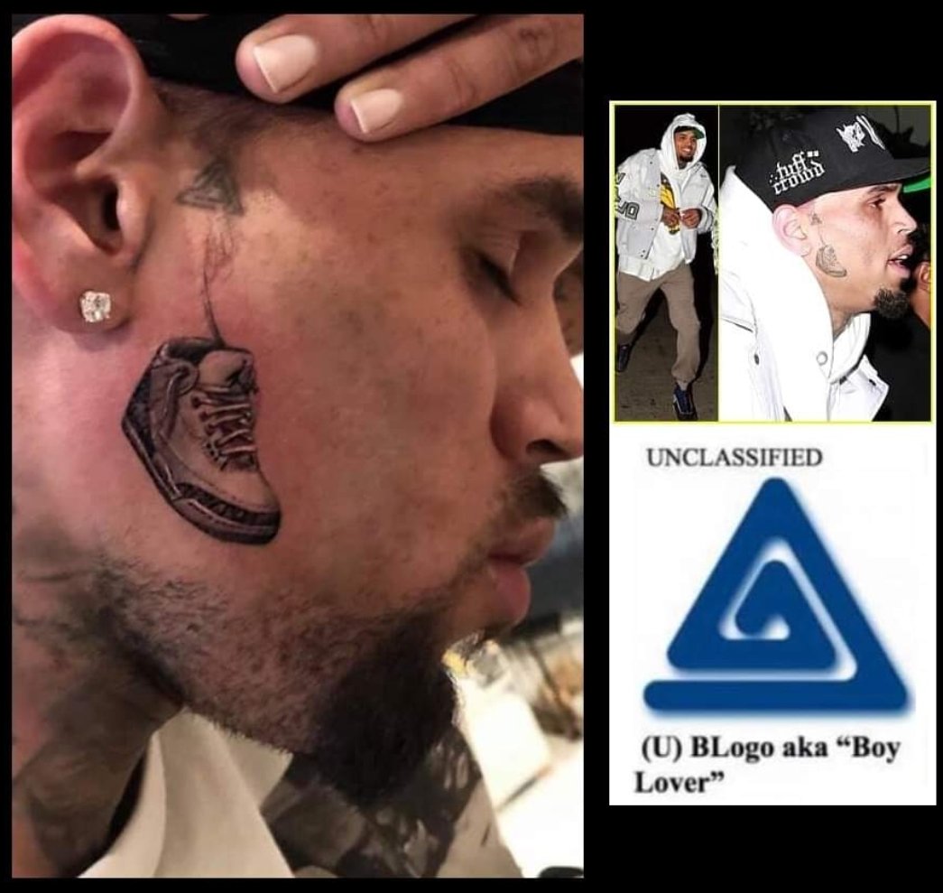 Chris Brown Debuts New Air Jordan III Face Tattoo - 24Hip-Hop