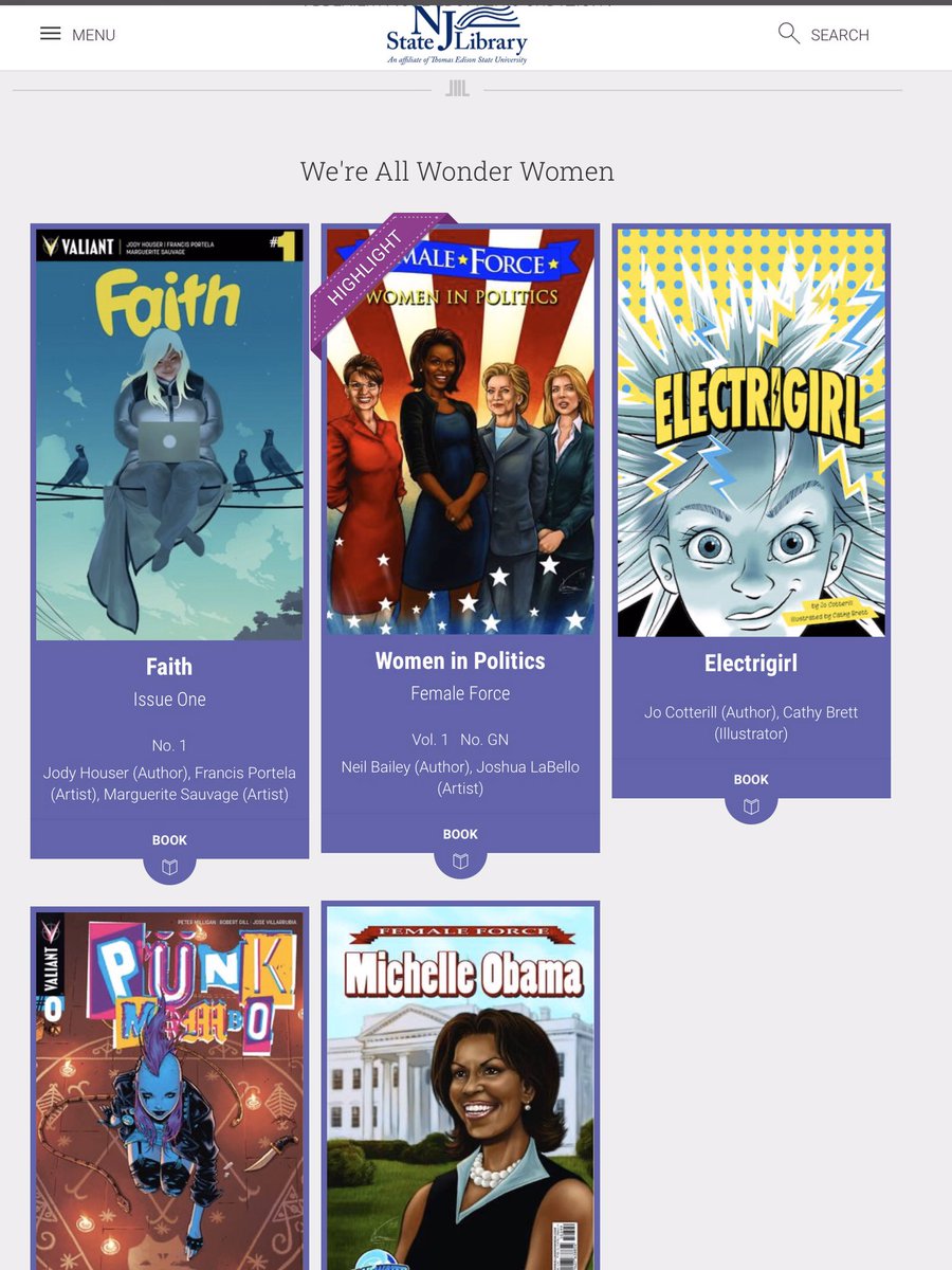 MonmouthCountyLib @MonCoLibrary (@moncolibrary) on Twitter photo 172 Free Comics and Graphic Novel e-Books are now available courtesy of the NJ State LIbrary & BiblioBoard. No Library Card required. If you are physically located in the state of NJ, you’re in!
#SummerReading #ReadingisReading
NJSL-VLCC.biblioboard.com/home <a href="/njstatelibrary/">NJ State Library</a> <a href="/NJGov/">New Jersey</a> 172 Free Comics and Graphic Novel e-Books are now available courtesy of the NJ State LIbrary & BiblioBoard. No Library Card required. If you are physically located in the state of NJ, you’re in!
#SummerReading #ReadingisReading
NJSL-VLCC.biblioboard.com/home <a href="/njstatelibrary/">NJ State Library</a> <a href="/NJGov/">New Jersey</a>