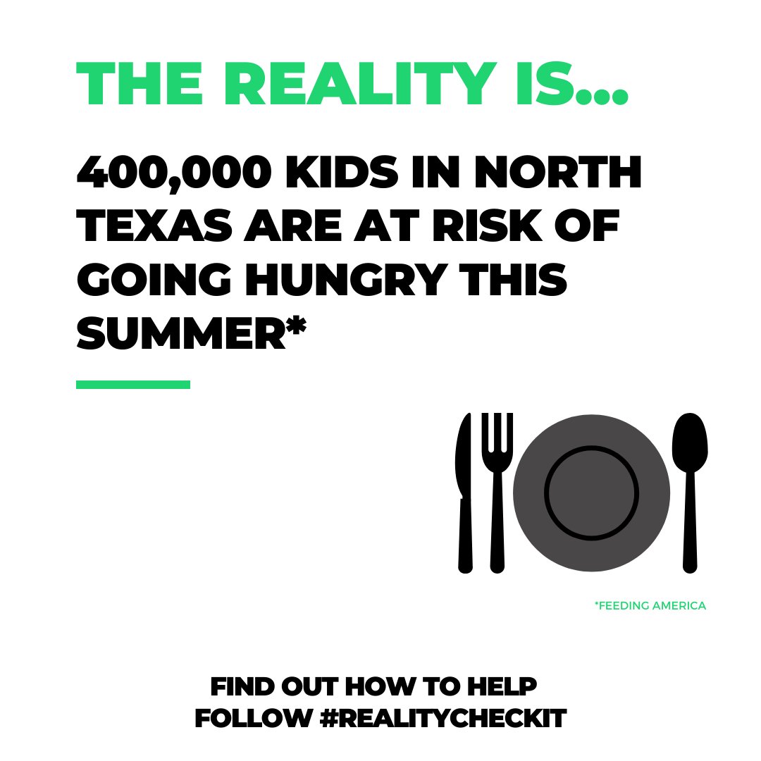 RealityCheckIt1's tweet photo. Children in North Texas are going without basic necessities like food. DFW orgs are helping, and you can, too! Check out some nonprofits tagged in this post.
#realitycheckit #realitycheckitDFW
@UnitedWayDallas @FeedingAmerica @HungerBustersTX @ntfb @CrossroadDallas @IAmFCE https://t.co/rP38cOVMK3