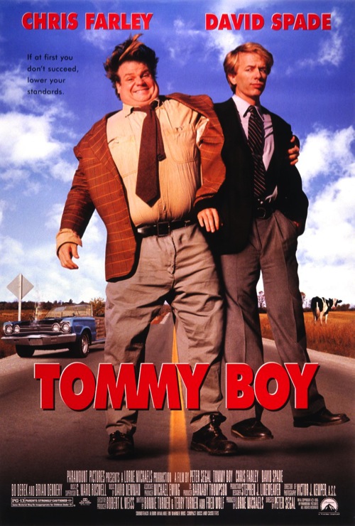 CultMovieBase's tweet photo. Tommy Boy (1995)...If at first you don't succeed, lower your standards
Director: #PeterSegal  Stars: #ChrisFarley #DavidSpade #BrianDennehy #BoDerek #DanAykroyd #JulieWarner https://t.co/FHRtwD92Ip