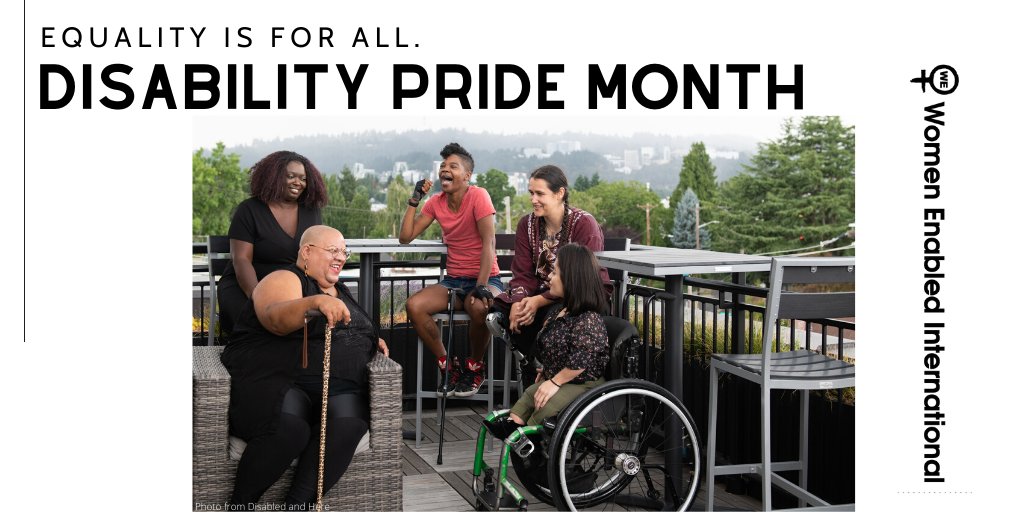 WomenEnabled's tweet photo. July is Disability Pride Month! ♿️

Disability rights are human rights. We won’t stop fighting for transformative equality. Are you with us? 

#DisabilityPrideMonth https://t.co/KYub4tTxjw