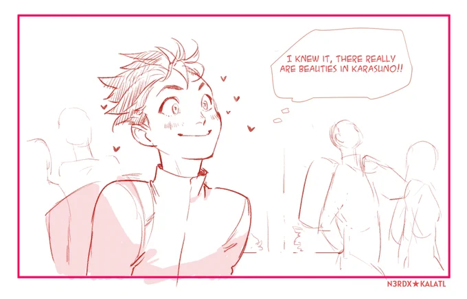 I imagined a lil #Asanoya first meeting ❤️ 
---
#Haikyuu #haikyuufanart 