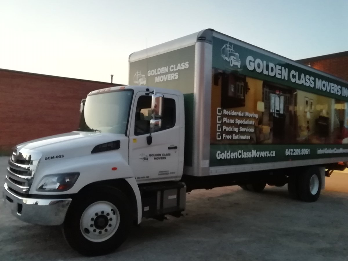 MYCGraphics's tweet photo. Our dedicated install team successfully installed this truck wrap in one day. Thanks a lot to @goldenclassmovers and Desi for trusting us with the design and installation for your truck-wrap, we look forward to continuing to work with you in the future.
#truckwraps #fleetwraps https://t.co/GBVoOCjtj9