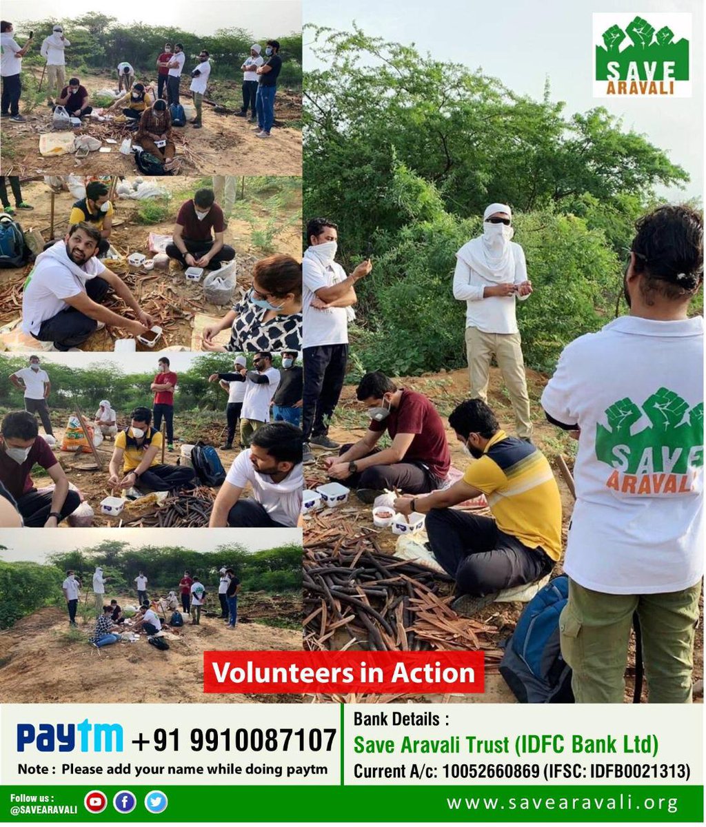 SaveAravali's tweet photo. #SaveAravali #SaveEnvironment #GoodDeedDay #Contribute https://t.co/6LiKCBUkbs
