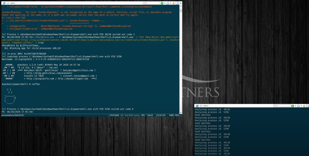 ntlmrelay's tweet photo. ➡️ SharpBlock - A method of bypassing #EDR's active projection DLL's by preventing entry point execution. Tool by @pwntestpartners 
⚙️[SRC]:https://t.co/ozMaHhhjDG
📕[BLOG]:https://t.co/ldONazxaq9
#amsi #bypass #redteam #PenTest #Pentesting #ThreatHunting #csharp https://t.co/jDCx1i7eLL
