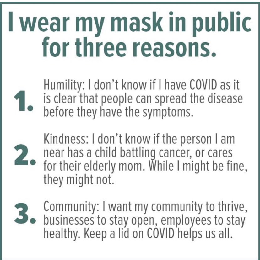 mageedr1's tweet photo. Wearing a mask is a sign of respect for others! https://t.co/tjAItGecea