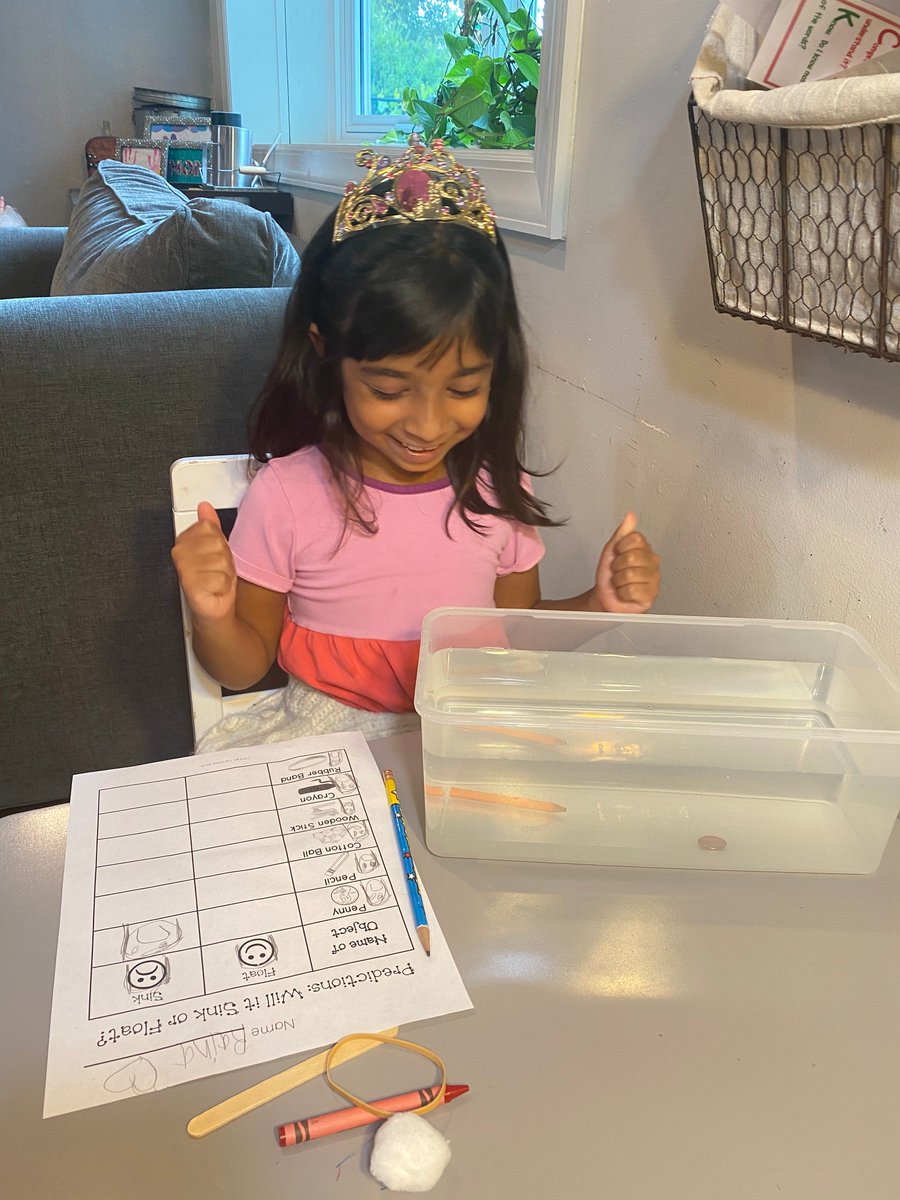 DeniseRamjohn's tweet photo. @science_in_k @MrsStetsonsCrew
@mrsmastersonk

Raina enjoyed the sink or float experiments. https://t.co/brAaMApTsX